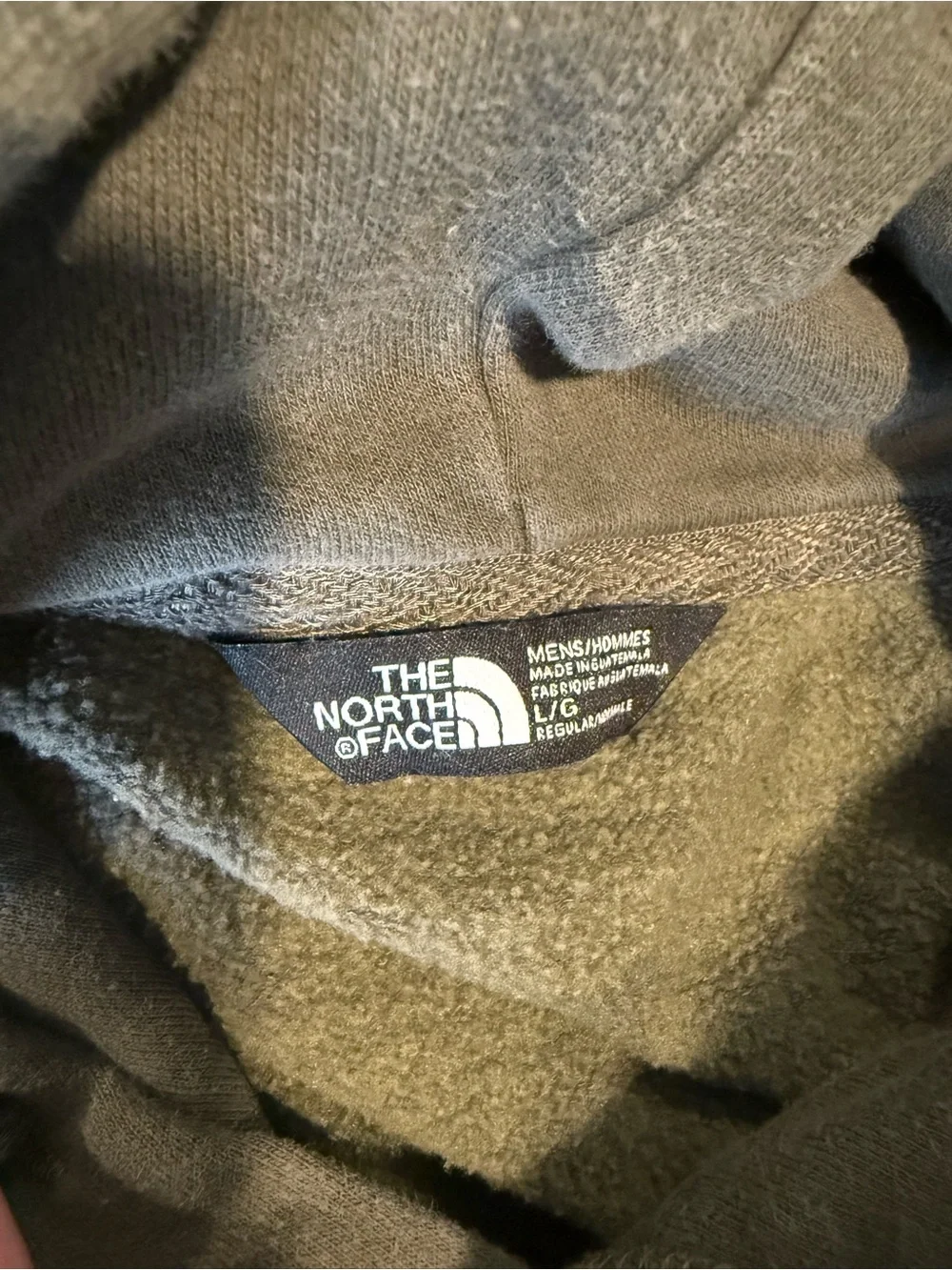 The North Face Olive Green Fleece-Lined Hoodie
